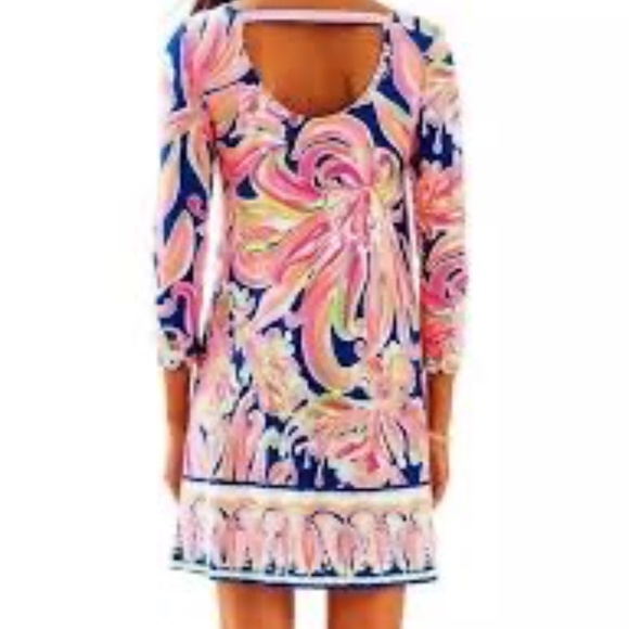 Lilly Pulitzer Emma Dress Banana Flambé Print Size Large - Picture 2 of 7